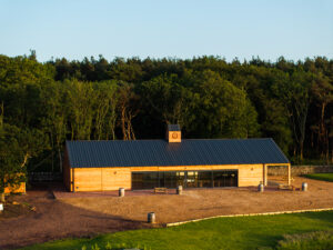 Wedding barn for woodland wedding venue Scotland