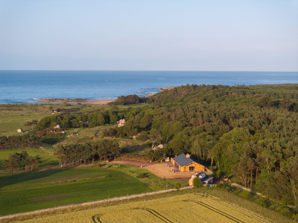 Wedding barn by the beach Scotland